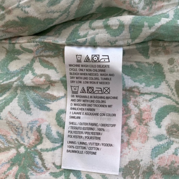 QVC Denim & Co. Canyon Retreat Spring Quilted Jacket Open Front Boho Blazer Sz L - Picture 14 of 16